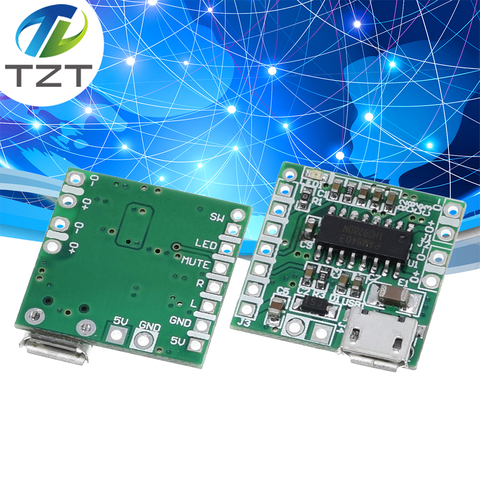 TZT nuevo PAM8403 DC 5 V Mini Clase D 2x3 W USB amplificador de potencia Junta DIY Altavoz Bluetooth 2*3 W Clase D bordo amplificador digital ► Foto 1/6