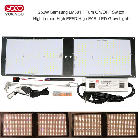 Luz LED regulable para cultivo placa LED UV IR Tech Samsung LM301H V2 120W 240W 320W 480W con controlador Meanwell, 7 años de garantía ► Foto 1/6