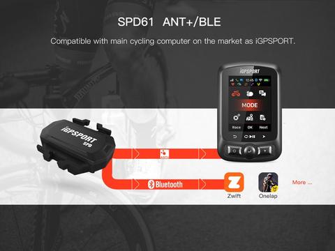 ANT + y Bluetooth inalámbrico de Sensor de velocidad para GPS ciclismo compatible GARMIN Edge 520 Bryton iGS10 iGS50E iGS618 ► Foto 1/6