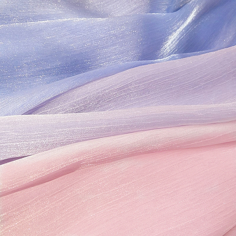 Tela de Organza con purpurina rosa suave de 150cm de ancho, malla de gasa tul para vestido de mujer, tela de camisa, negro, blanco, azul, verde, rojo y gris ► Foto 1/6
