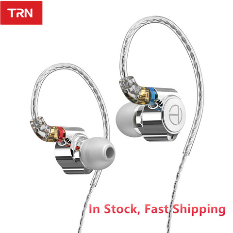 TRN TA1 Knowles BA + DD conducir HIFI auriculares en la oreja auriculares de Metal auricular con MMCX Cable plateado ZAX ZSX EDX V90S VX ZSNPRO ► Foto 1/6