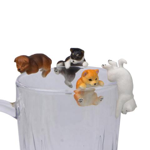 Mini figura de perro Shiba realista, vaso colgante, adorno de paisajismo DIY, modelo de Animal coleccionable ► Foto 1/6