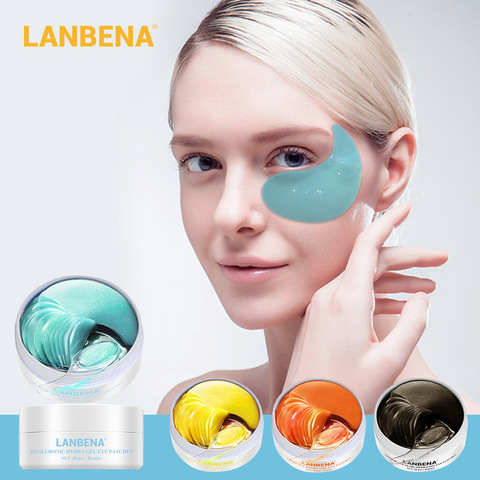 LANBENA-mascarilla de colágeno para ojos, reafirmante, antilíneas finas, parche para ojos, Retinol, vitamina C, ácido hialurónico, cuidado de la piel, 60 uds. ► Foto 1/5