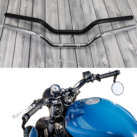 Volante Vintage para motocicleta 25mm, 1 ''para Chopper Bobber Cruiser XL883 XL1200 X 48 Dyna Softail ► Foto 1/6