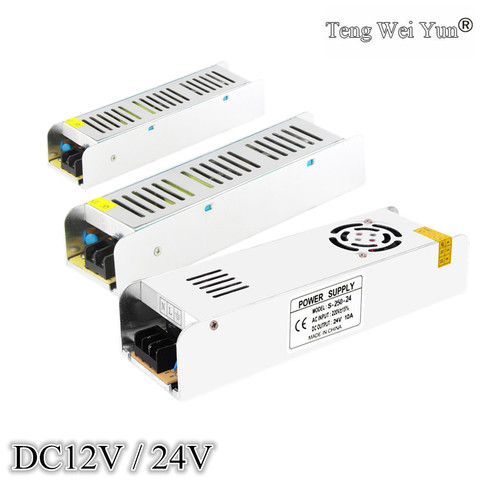 Fuente de alimentación LED DC24, 12 V, adaptador de Controlador LED para transformadores de iluminación de tira led, 3A, 5A, 10A, 30A, CC, 12 V, 60W, 120W, 150W, 240W ► Foto 1/6