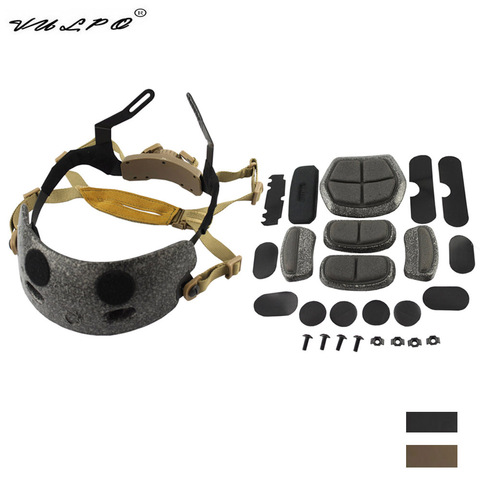 VULPO ACH-Kit de revestimiento de Dial Occ, sistema de casco ajustable, conjunto completo, sistema de suspensión interna, Sistema de Correa rápida, accesorios para casco MICH ► Foto 1/6