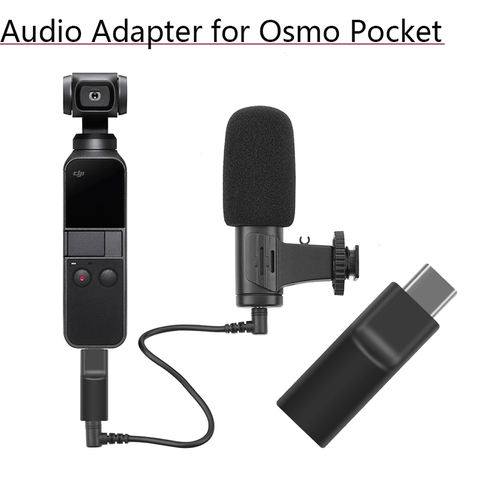 Compatible con adaptador de Audio de micrófono externo de 3,5 MM Video de grabación de temporizador automático para accesorios de extensión de bolsillo DJI Osmo ► Foto 1/6