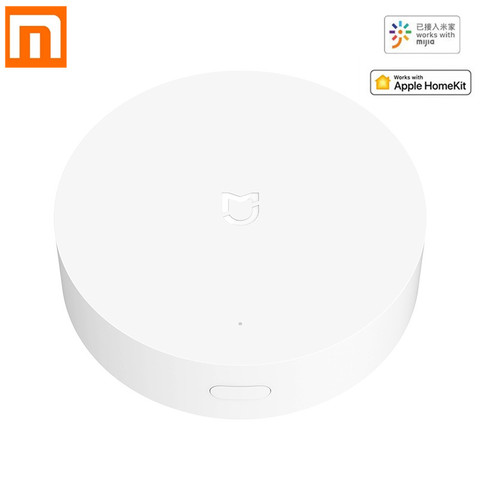 Xiaomi Mijia-Concentrador de red de casa inteligente, centro inteligente multimodo para el hogar, ZigBee, wifi, bluetooth, de malla, funciona con la aplicación de Mi Home, Homekit de Apple, novedad ► Foto 1/4