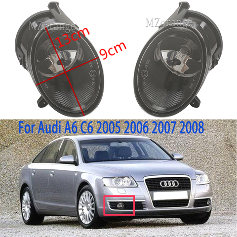 Luces de niebla para Audi A6 C6 Luz de niebla 2005-2008 faros antiniebla luz delantera faro antiniebla luces DRL faros antiniebla ► Foto 1/6