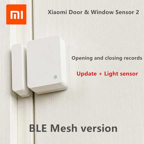 Sensor inteligente Xiaomi Mijia 2 para puerta y ventana, detección de luz con bluetooth 5,1, registro de apertura/cierre, recordatorio sin cerrar de horas extra ► Foto 1/6