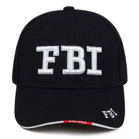 Nueva gorra de béisbol a la moda ajustable Unisex del Fbi Bordado de letras casuales al aire libre Gorras de Hip Hop regalo para novia ► Foto 1/6