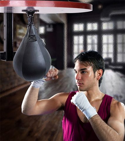 Pelota de boxeo de alta velocidad, saco de boxeo de PU, pera, Muay Thai, boxeo, Boxe de entrenamiento, inflable, pelota de reflejo, entrenamiento de boxeo ► Foto 1/6