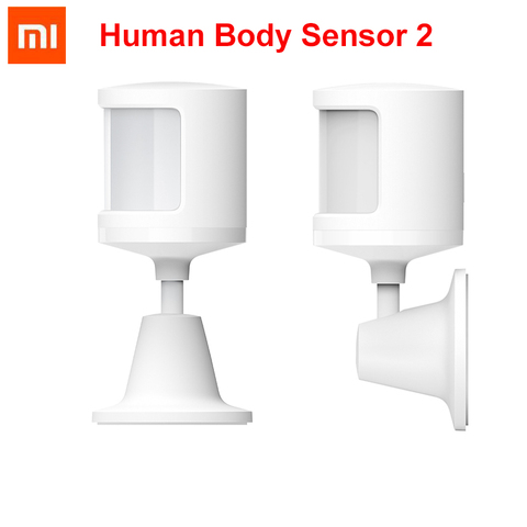 Xiaomi Mijia-Sensor de cuerpo humano 2 con soporte, Monitor de movimiento corporal, enlace inteligente, funciona con la aplicación Mijia para hogar inteligente, 2022 ► Foto 1/6