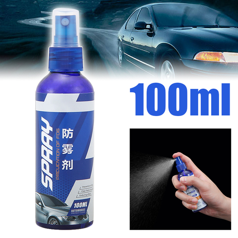 Limpiador de cristales con pulverizador para ventana de coche, accesorio impermeable, antivaho, repelente al agua, 100ml ► Foto 1/6