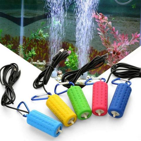 Compresor de Bomba de aire, de oxígeno para pecera de Acuario, Mini Dispositivo portátil silencioso con USB, aireación de ahorro de energía, 7 colores, suministro para peces para tienda en casa ► Foto 1/6