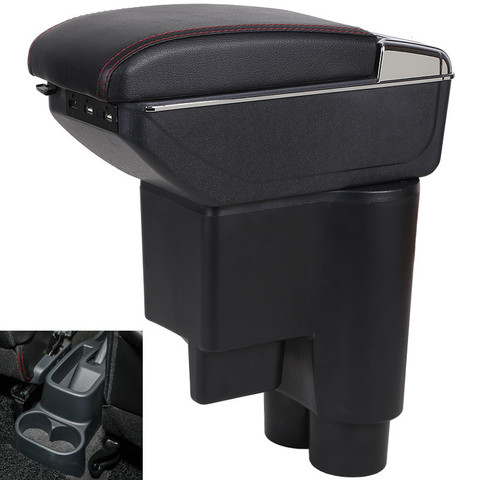 Para Daihatsu sirion caja de reposabrazos USB carga aumento doble capa central tienda contenido taza accesorios Cenicero ► Foto 1/6