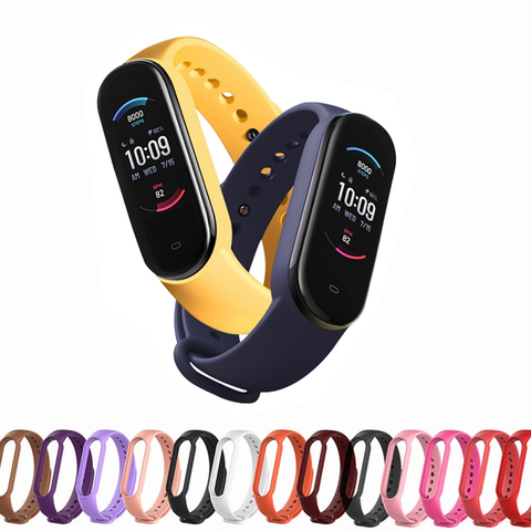 Correa de silicona para Xiaomi Huami Amazfit Band 5, repuesto para pulsera inteligente mi Band 5 ► Foto 1/6