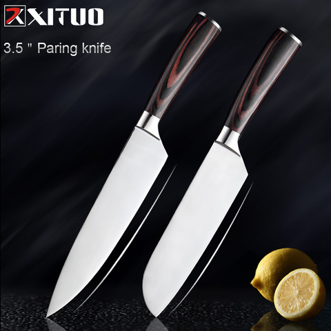 XITUO-nuevo cuchillo de cocina Santoku de 7 