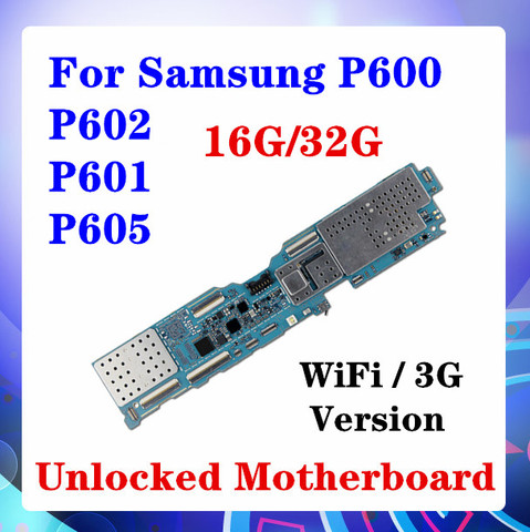 100% Original de la placa base para Samsung Galaxy Note 10,1 edición P600 desbloqueado placa base Android OS placa lógica con Chips reemplazar ► Foto 1/1