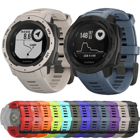 Correa de silicona para reloj deportivo Garmin Instinct, repuesto de pulsera de color, accesorios de instalación y eliminación rápida ► Foto 1/6