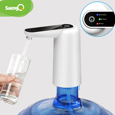 SaengQ-dispensador de agua portátil con carga USB, Mini bomba eléctrica de agua en barril automática ► Foto 1/6