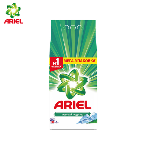 Detergente Ariel máquina con родник 60 lava 9 lbs lavandería detergente de concentrado en polvo para lavar la máquina de lavandería fórmula detergente Nano superconcentrado lavar jabón suave lavado en polvo ► Foto 1/3