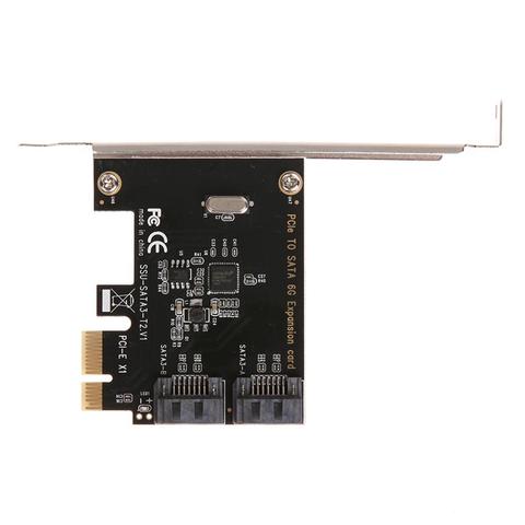 Adaptador controlador de expansión PCI-E 1X 4X 8X 16X PCI Express a SATA3.0 Puerto SATA III 6G para ordenador para minería ► Foto 1/6