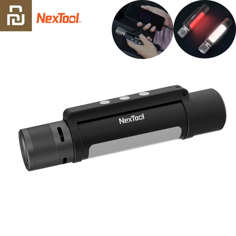 Youpin-linterna de alarma NEXTOOL 6 en 1, 1000lm, luz Dual con zoom, USB-C, recargable, móvil, Banco de energía, trabajo o Camping ► Foto 1/6