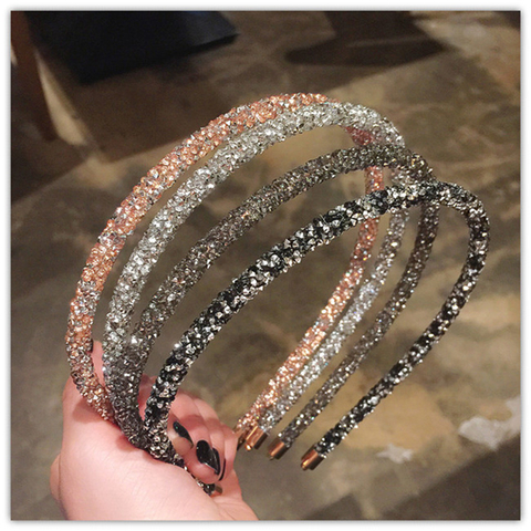 Diadema con cuentas de cristal para niña y mujer, accesorios para el cabello hechos a mano, diadema de flores y perlas, 2022 ► Foto 1/6