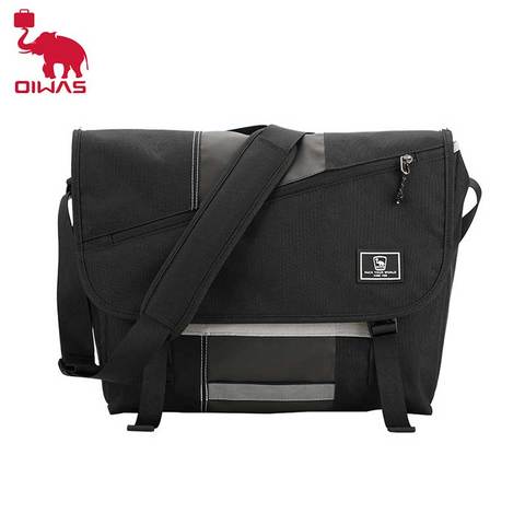 OIWAS-Bolsa de mensajero de lona para hombre y adolescentes, morral cruzado informal de viaje para ordenador portátil de 15 pulgadas ► Foto 1/6