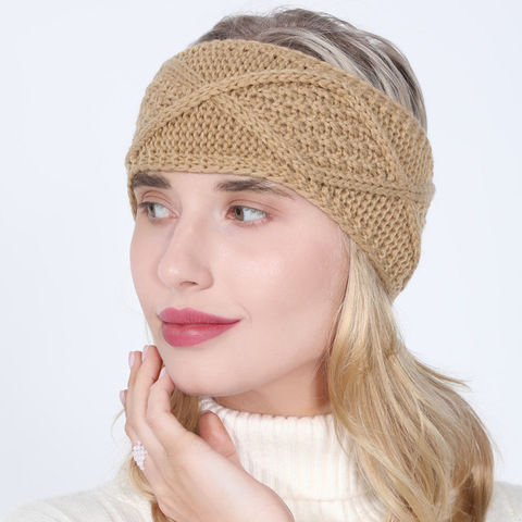 Las mujeres Otoño Invierno Cola de Caballo Beanie sombrero tramo sombrero tejido al Crochet dama acrílico diseño geométrico sombrero de invierno ► Foto 1/6