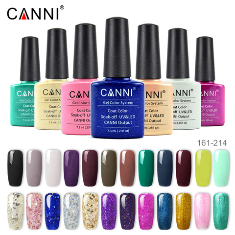 Novedad CANNI gel de manicura color abrigo remojo uv led de larga duración toallitas 3 pasos arte de uñas color gris gelpolish laca ► Foto 1/6