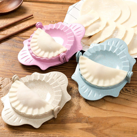 Jiaozi-herramienta para hacer Dumplings, molde de paja de trigo, pinzas para Dumplings, accesorios de cocina, pastelería, U3, novedad de 2022 ► Foto 1/6