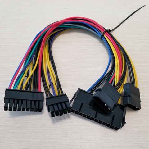 Placa base ATX de 24 pines a IDE, 4Pin, Molex, 18 pines + 10 pines, adaptador de Cable de alimentación para HP Z800, placa base de estación de trabajo de 30cm ► Foto 1/4