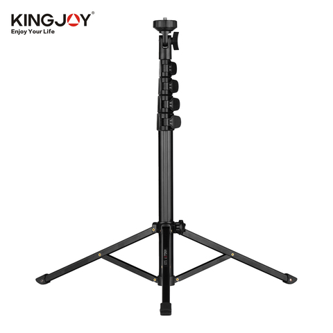 Kingjoy-trípode para vídeo y fotografía, soporte de transmisión de vídeo en vivo, aleación de aluminio, tornillo de 1/4 pulgadas para cámara, teléfono inteligente, luz de vídeo ► Foto 1/6