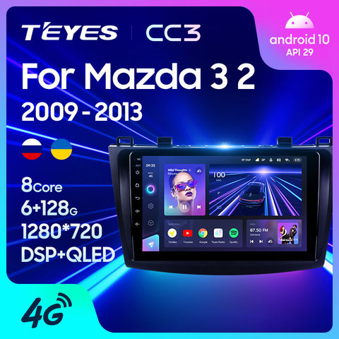 TEYES CC3 para Mazda 3 II 2 para Mazda3 BL 2009 - 2013 auto Radio Multimedia reproductor de vídeo navegador estéreo GPS Android 10 2din 2 din dvd ► Foto 1/6