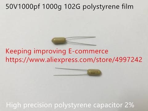 100% de poliestireno de alta precisión, película de poliestireno 1000, 50V1000pf, 102g, 2% G, Original, nuevo (Inductor) ► Foto 1/1