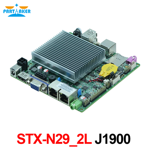 Partícipe STX-N29_2L Baytrail J1900 Quad Core Dual LAN SATA MSATA LVDS Nano ITX placa base ► Foto 1/5