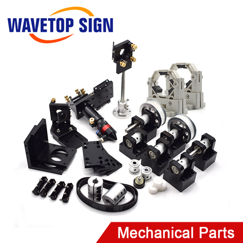 WaveTopSign-piezas de Metal láser CO2, conjunto de cabezales de transmisión, componentes mecánicos para máquina cortadora de grabado láser CO2 DIY ► Foto 1/6