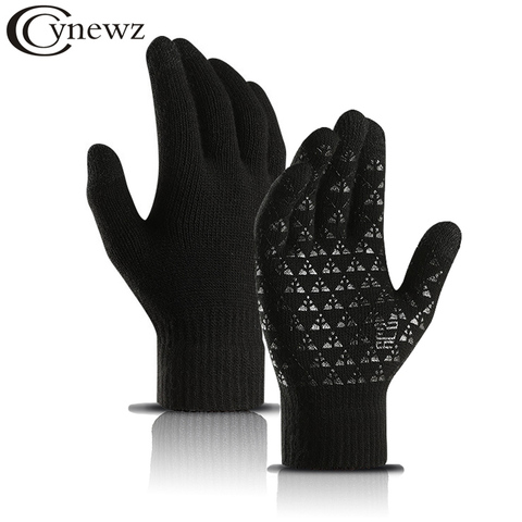 táctil + Invierno Guantes de hombre + Tejido + Guantes Mitones Cálido +  Guantes