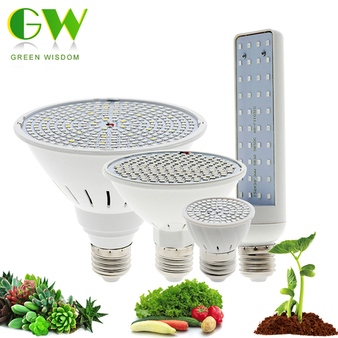 Bombilla LED de espectro completo E27, luces LED para cultivo en interiores, Bombilla E27, Phytolamp para semillas de plantas, tienda para cultivo de flores ► Foto 1/6