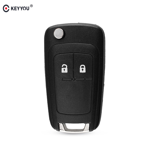 KEYYOU-carcasa de la llave a distancia del coche, funda plegable de 2 botones para Opel Vauxhall Astra Zafira, hoja HU100 ► Foto 1/6