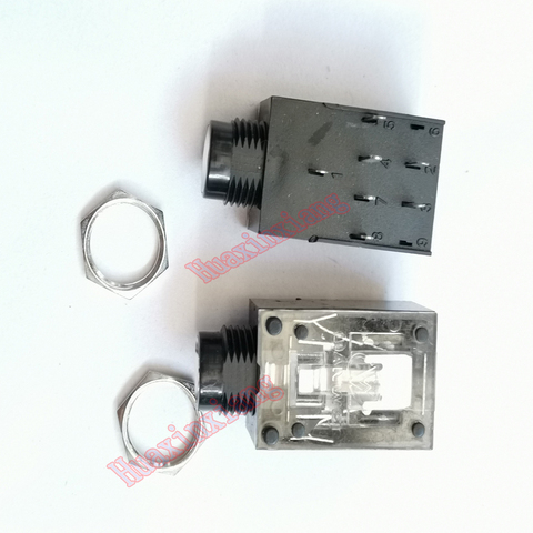 20 unids/lote 6,35mm conector de audio estéreo para micrófono/conector hembra 7P 7PIN ► Foto 1/3