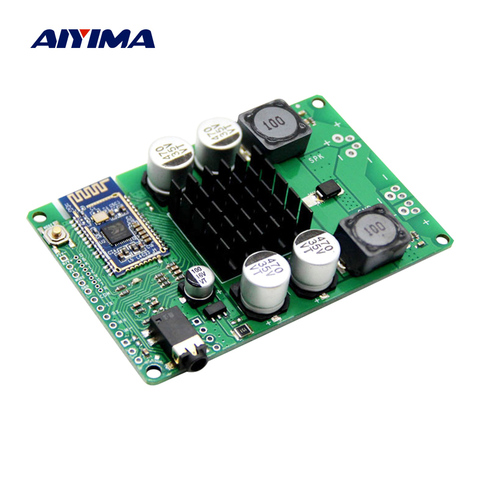 AIYIMA Bluetooth 5,0 placa amplificadora de potencia 100W TPA3116 sonido Amplificador AUX Audio Mono Amp apoyo puerto serie nombre TWS ► Foto 1/6