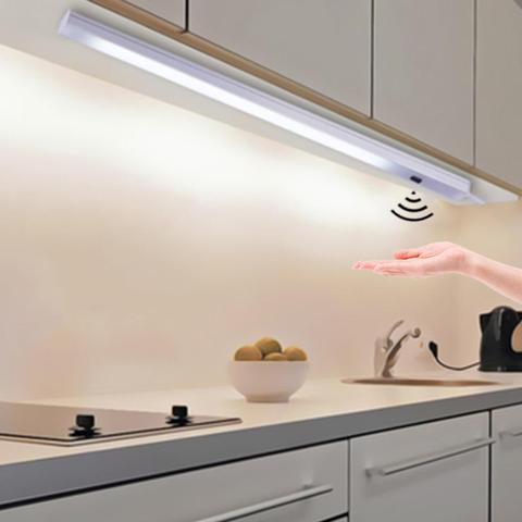 Barra de luz LED para cocina, lámpara con Sensor de movimiento de aluminio, 12V ► Foto 1/6