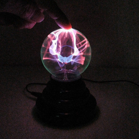 Lámpara de luz de noche de atomoscopio, Bola de Plasma 2022, lámpara de Lava, suministro por USB y pilas AAA, regalo para niños, rayo mágico, LED ► Foto 1/5