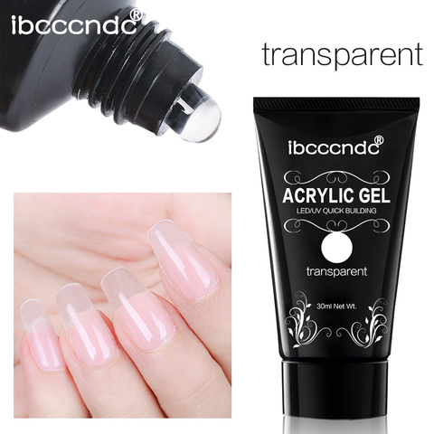 Ibcccndc-Gel líquido de uñas poligonales, solución antideslizante, sustitución de Alcohol inodoro, extensión de barniz en Gel de esmalte de uñas Bru, 30ML ► Foto 1/6