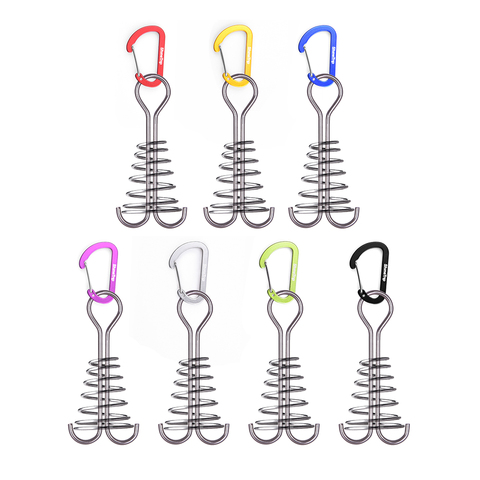 6 uds ShineTrip, para el aire libre tienda de campaña hebilla de cuerda de viento con la aleación de aluminio de la cuerda elástica gancho cielo cortina de al aire libre Accesorios ► Foto 1/6