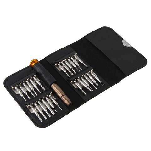 1 Juego de destornilladores Torx universales 25 en 1 Juego de herramientas de reparación para iPhone móvil Tablet PC Kit de herramientas portátiles de reparación ► Foto 1/6