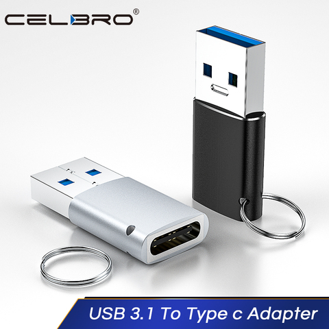 Convertidor de adaptador Usb 3,1 tipo A tipo C, adaptador Usb 3,1 Gen 2 de carga rápida de 10Gbps para cargadores de ordenador portátil y PC ► Foto 1/6